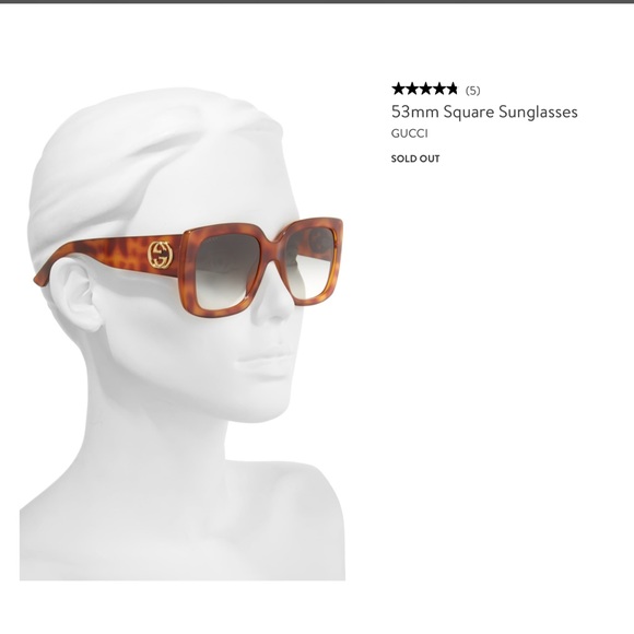 Gucci 53mm Square Sunglasses - Picture 6 of 7